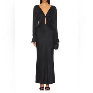 NEW NWT LPA Ellera Midi Dress in Black